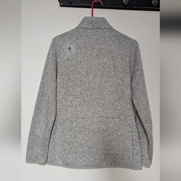 Women's Heathered Light Grey On-Shift Sweater Knit Jacket - M - Picture 2 of 3